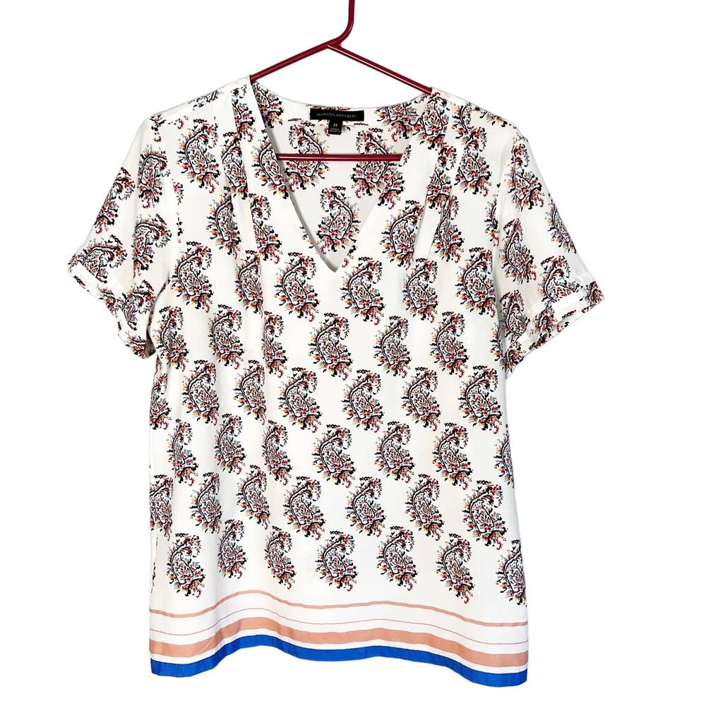 Banana Republic Paisley Print Blouse - Size Medium